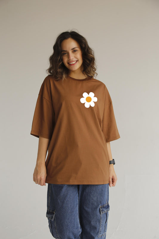 Wish you were there brown t-shirt