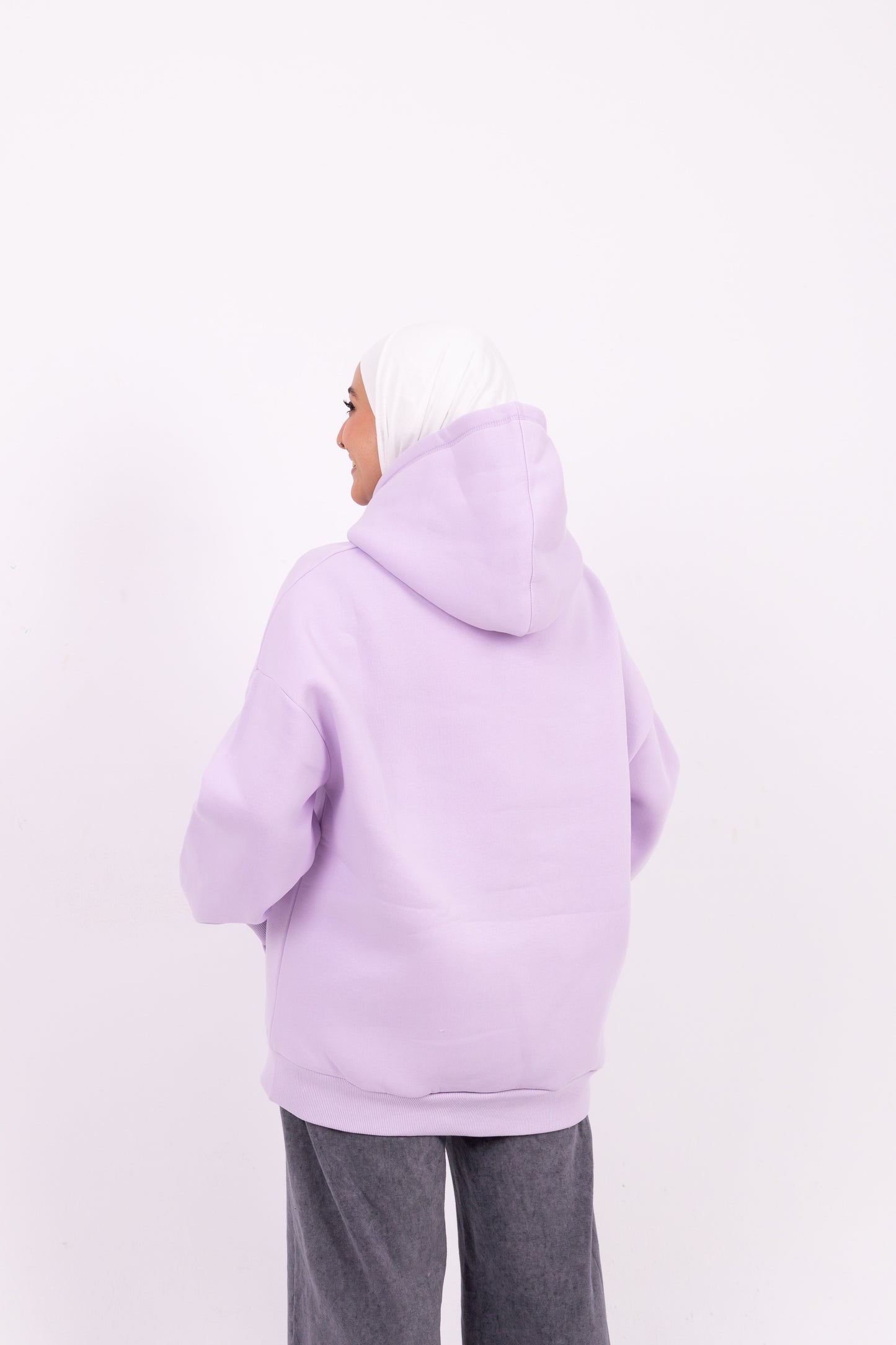 lavender oversize hoodie