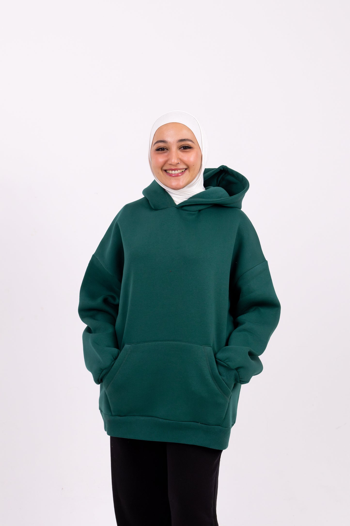 olive oversize hoodie  is