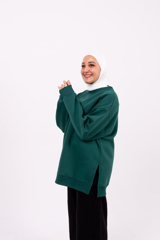 atlanta olive comfy-go sweatshirt