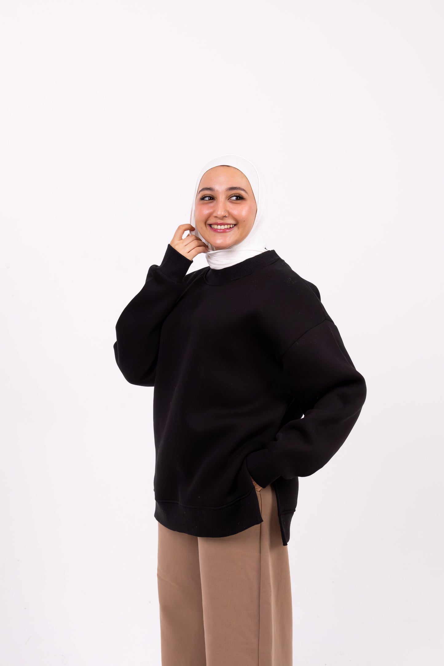 Black comfy-go sweatshirt