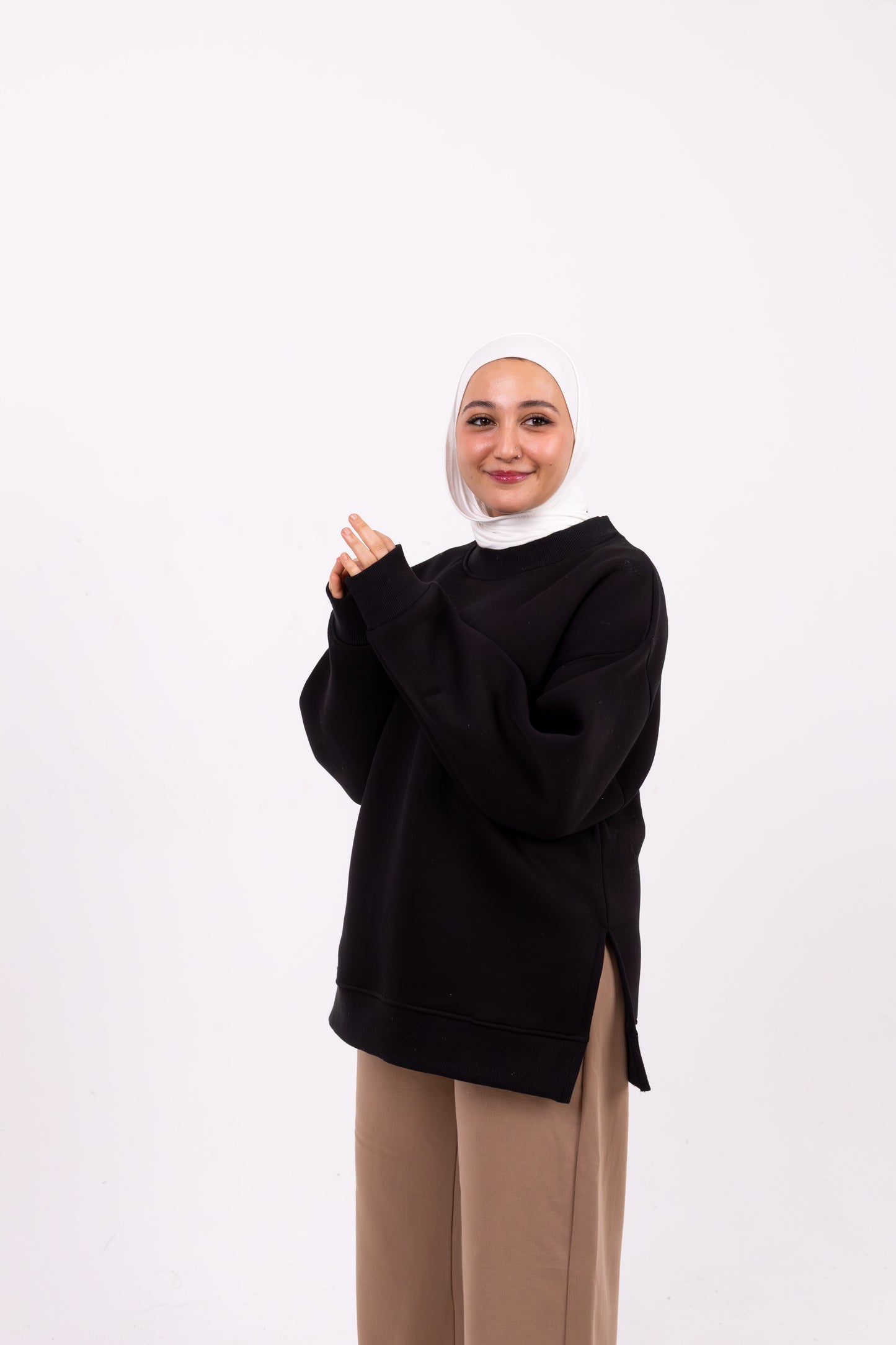 Black comfy-go sweatshirt