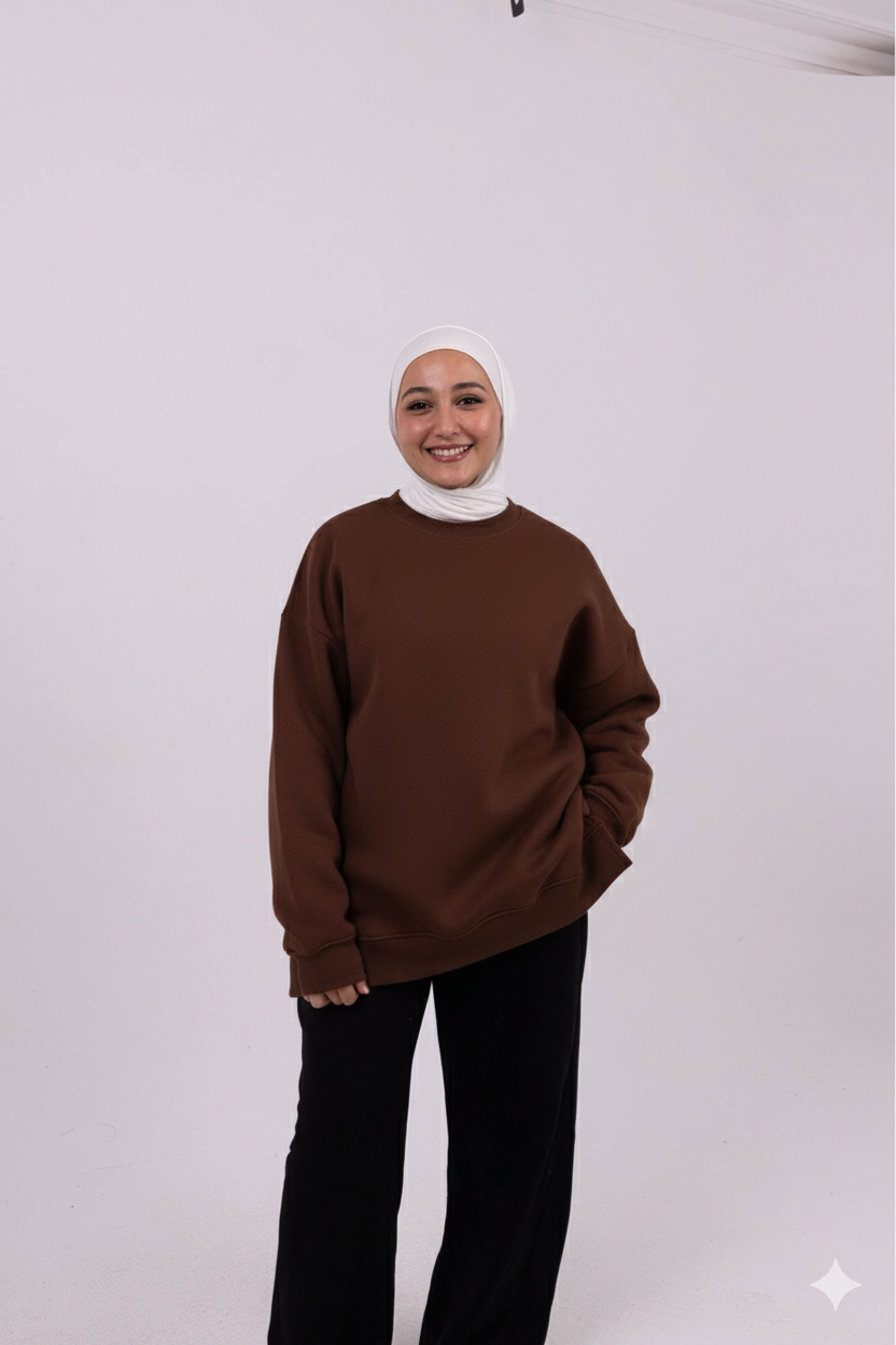 brown comfy-go sweatshirt