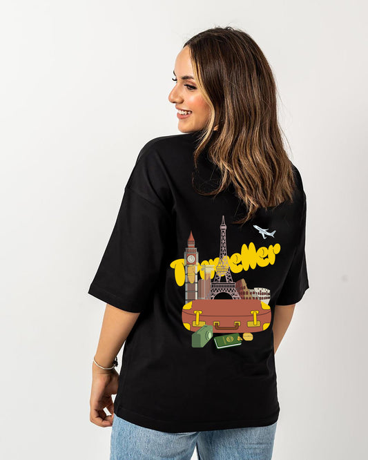 traveller black t-shirt