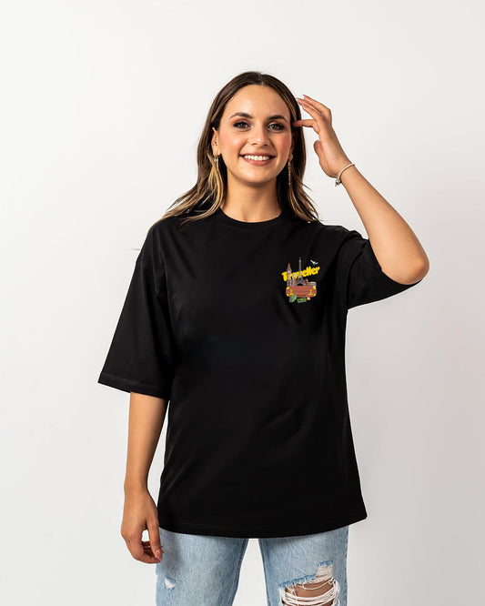 traveller black t-shirt