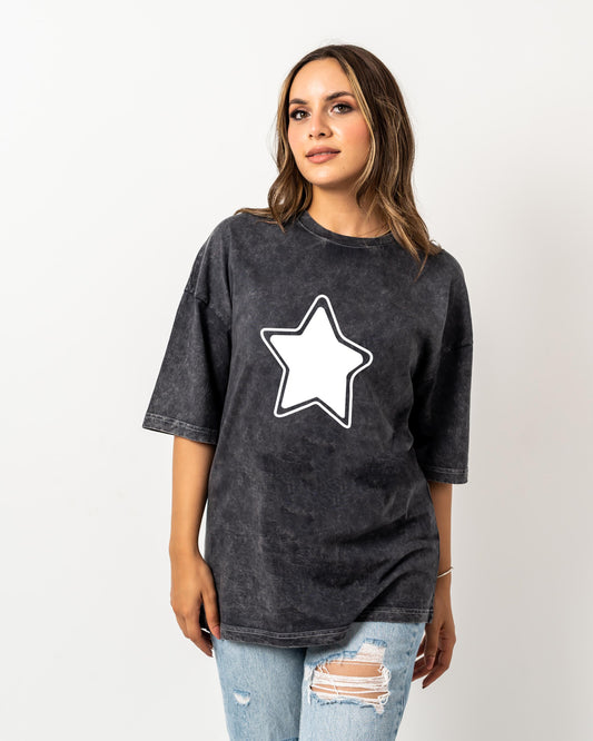 star washed t-shirt