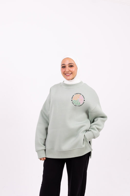 Go through mint comfy-go sweatshirt