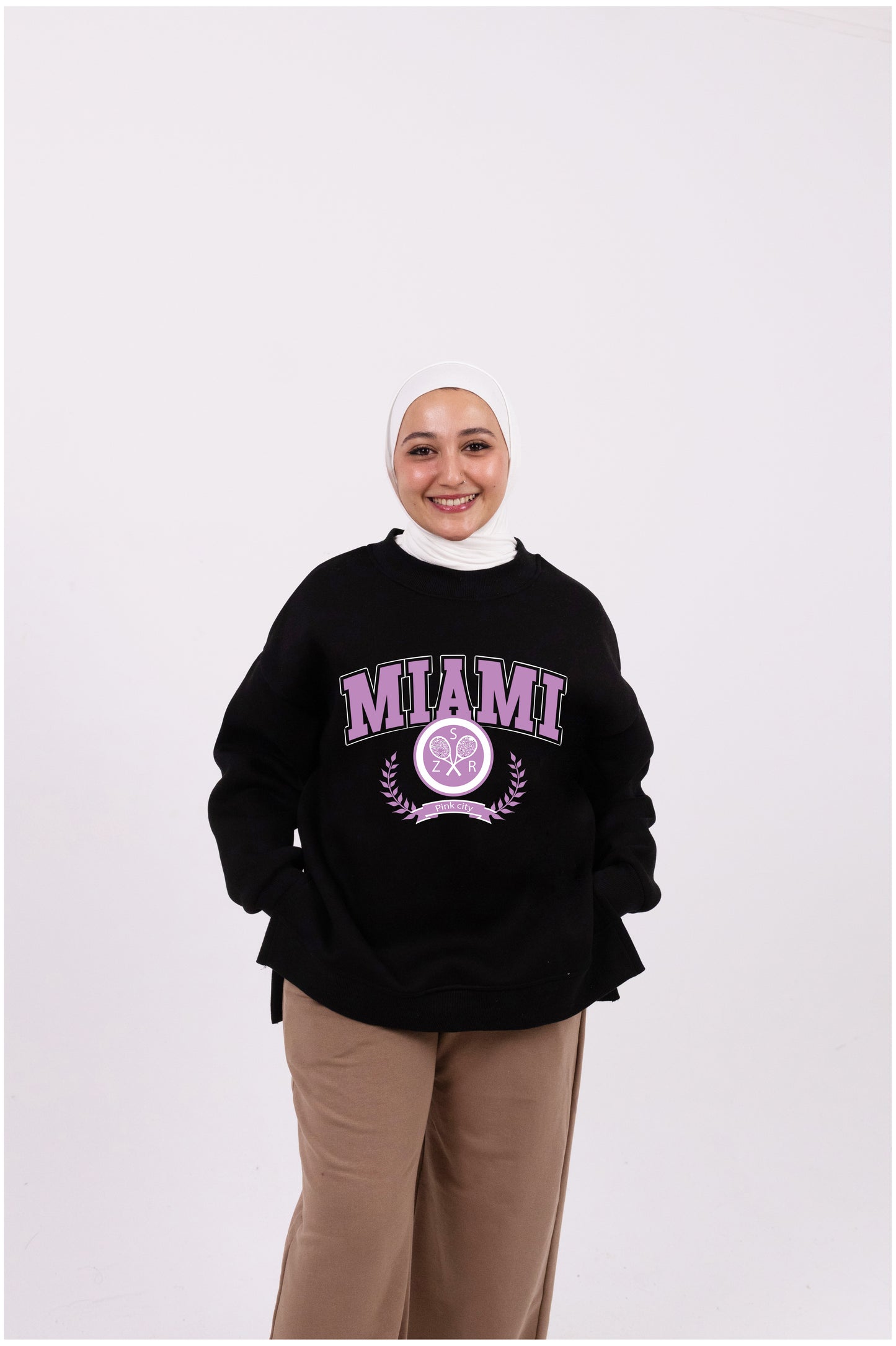 Miami black comfy-go sweatshirt