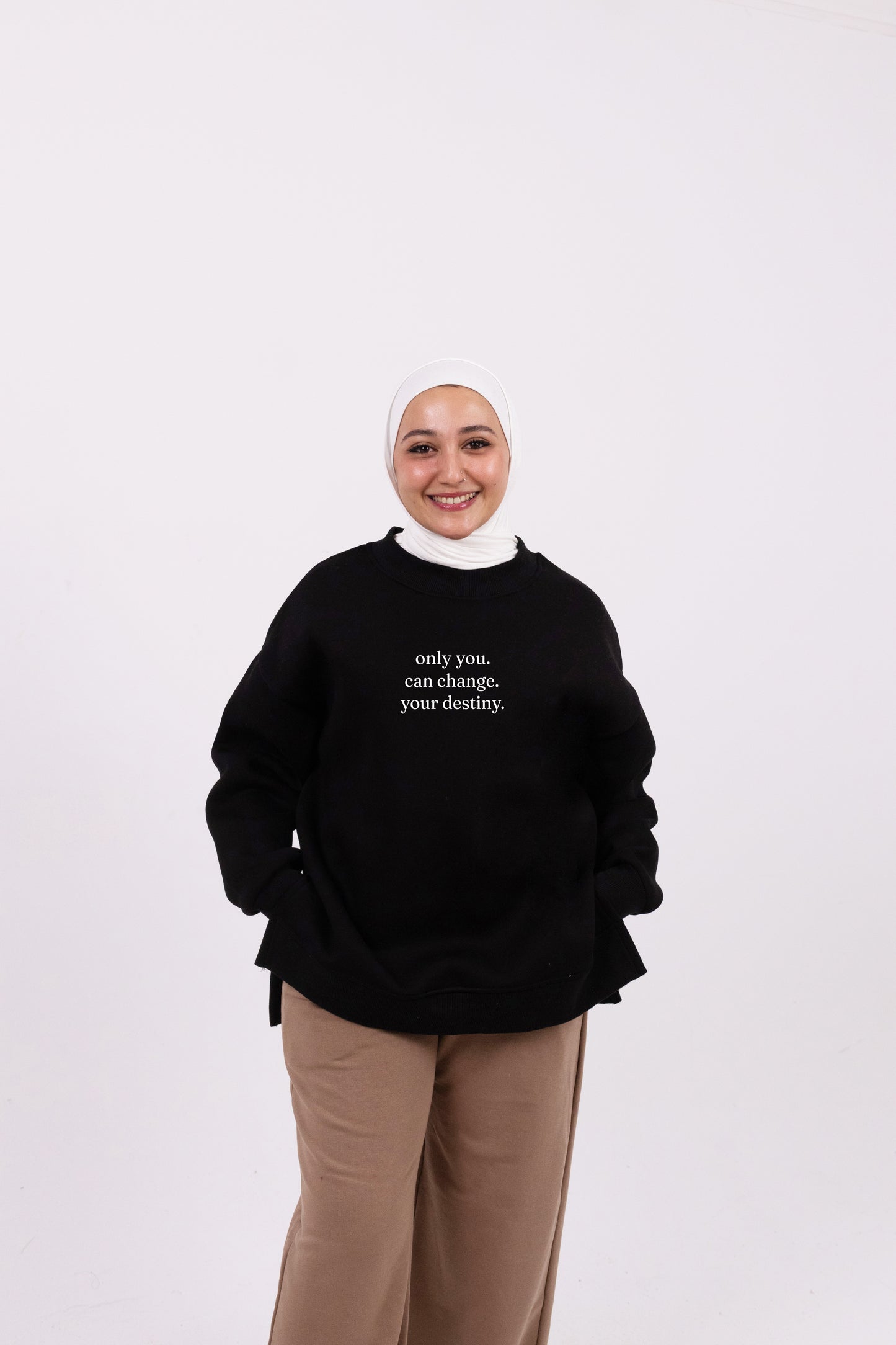 Only you black comfy-go sweatshirt